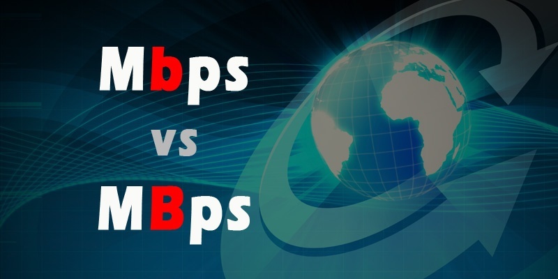 What is the difference between mbps and mBps?