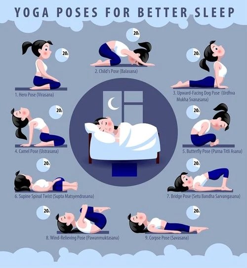 By doing these 5 yoga postures, better sleep comes at night