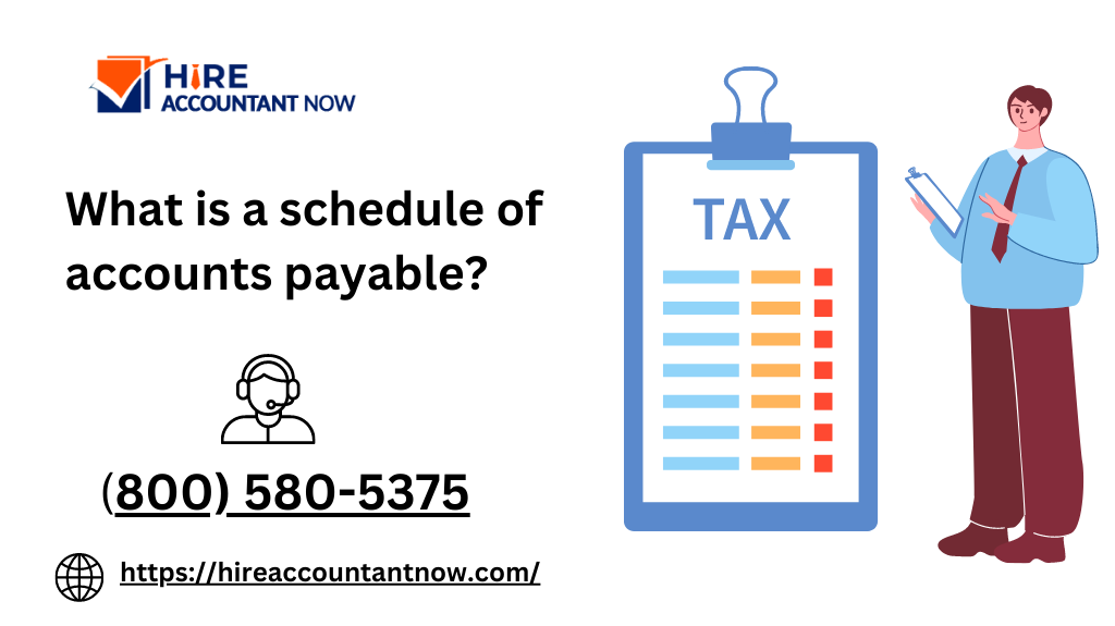 What is a schedule of accounts payable?