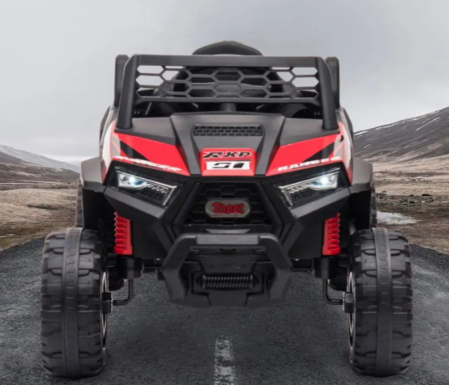 The red and black kids atv is offered by Tobbi.