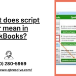 What does script error mean in QuickBooks?