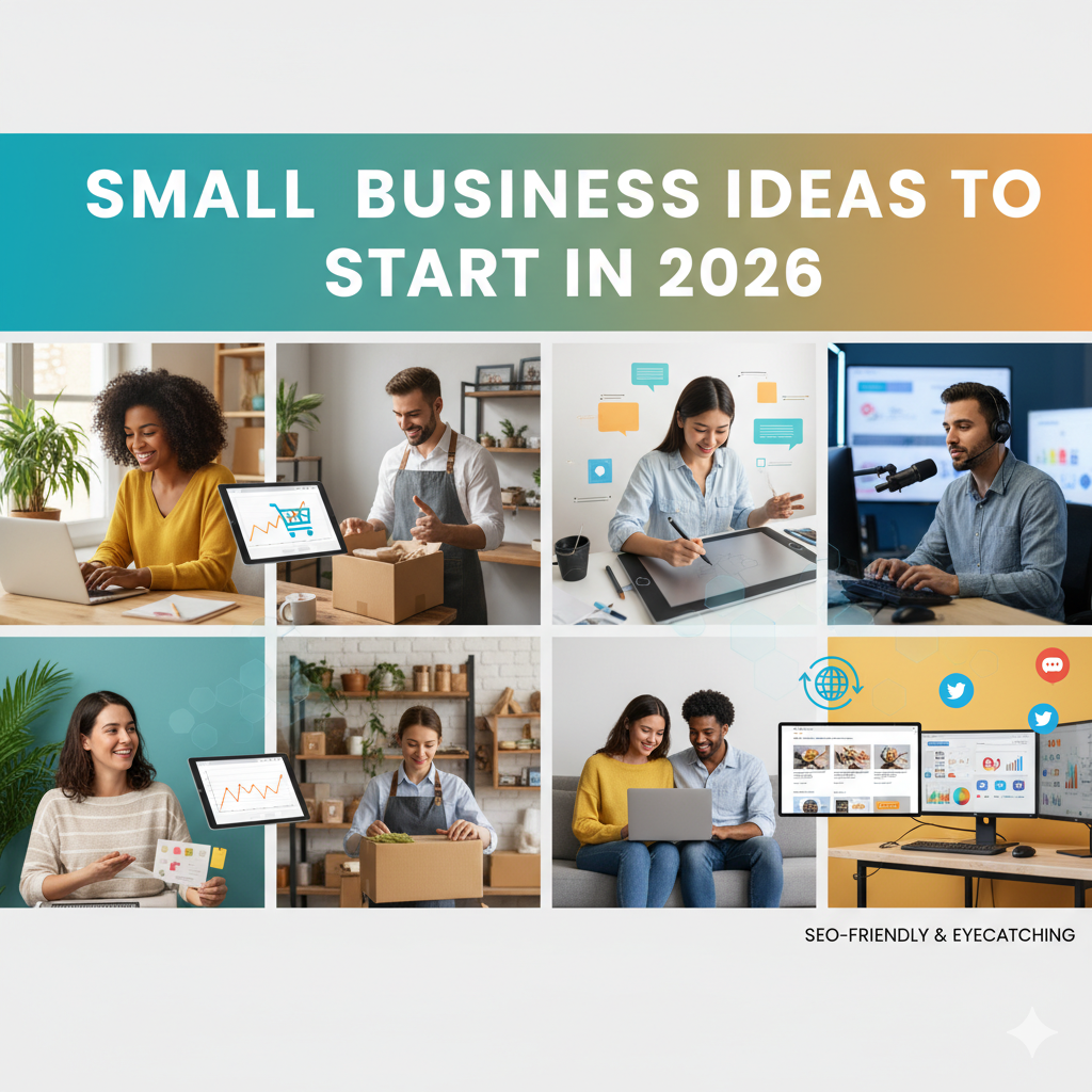 50+ Small Business Ideas to Start in 2026: Profitable, Low-Investment & Trending Ideas