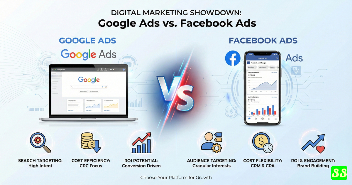 Google Ads vs Facebook Ads: Which One is Better?